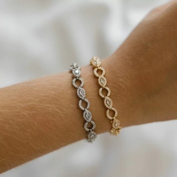 Pulseira Oval Cravejada